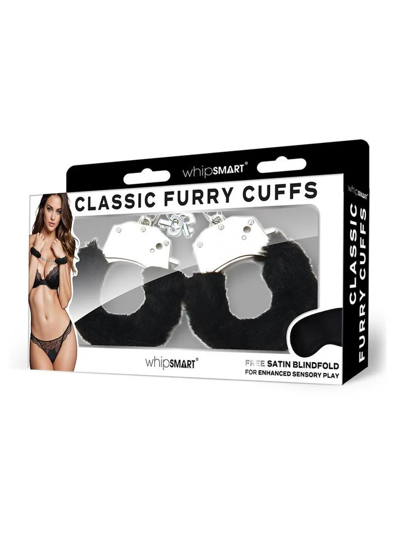 WhipSmart Furry Cuffs with Eye Mask - Image 11