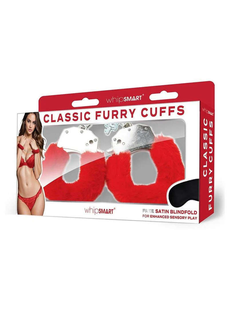 WhipSmart Furry Cuffs with Eye Mask - Image 4
