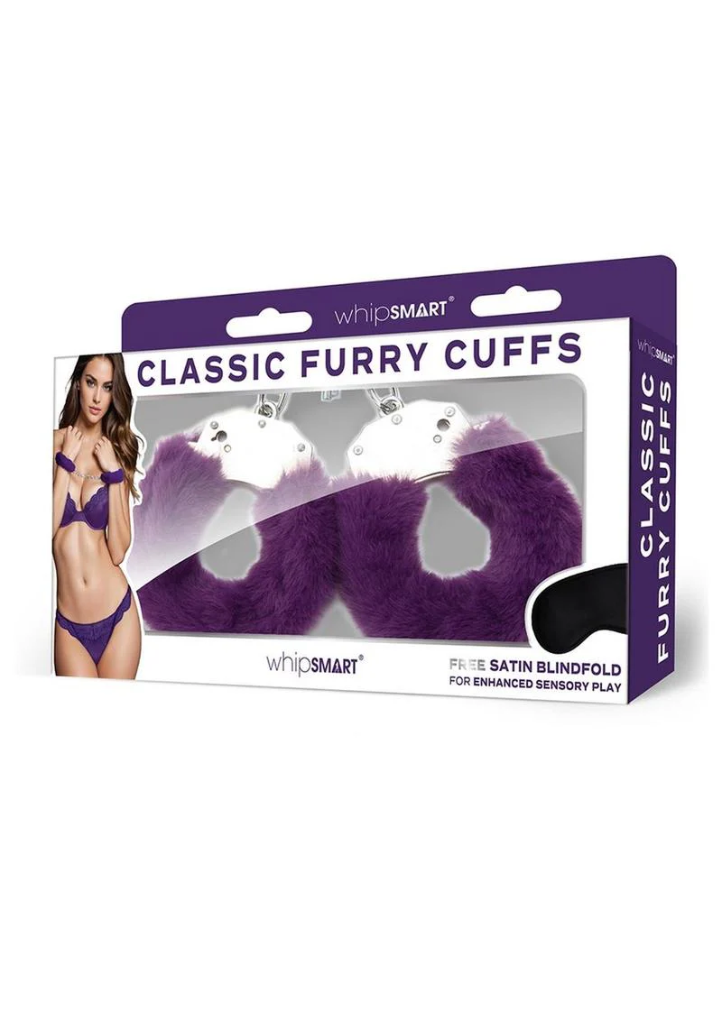 WhipSmart Furry Cuffs with Eye Mask - Image 5