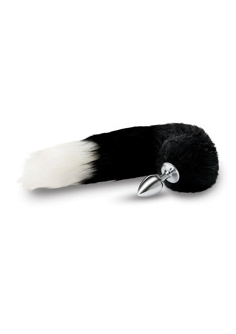 WhipSmart Metal Plug with 14in Indigo Fox Tail - Image 2