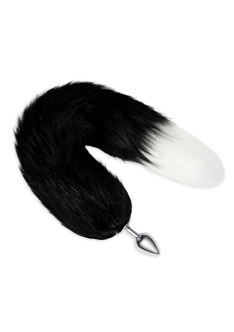 WhipSmart Metal Plug with 14in Indigo Fox Tail - Image 3