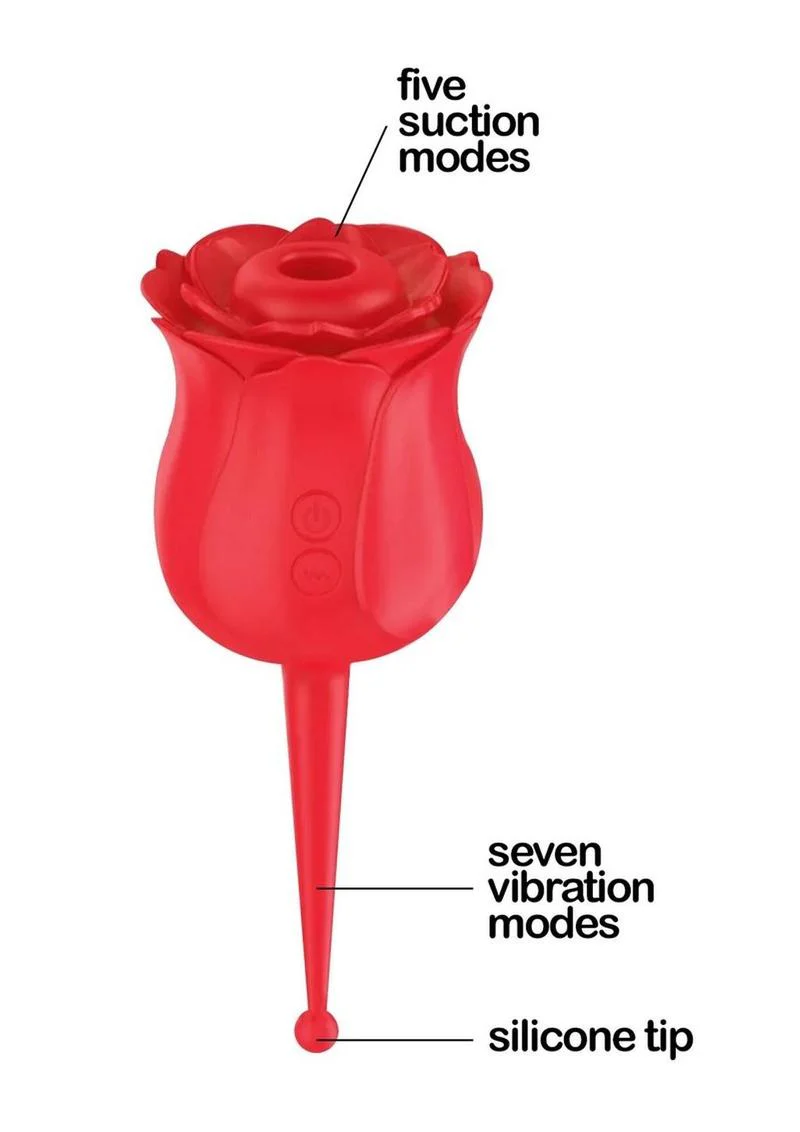 Wild Rose Le Point Rechargeable Silicone Suction Vibrator - Image 2