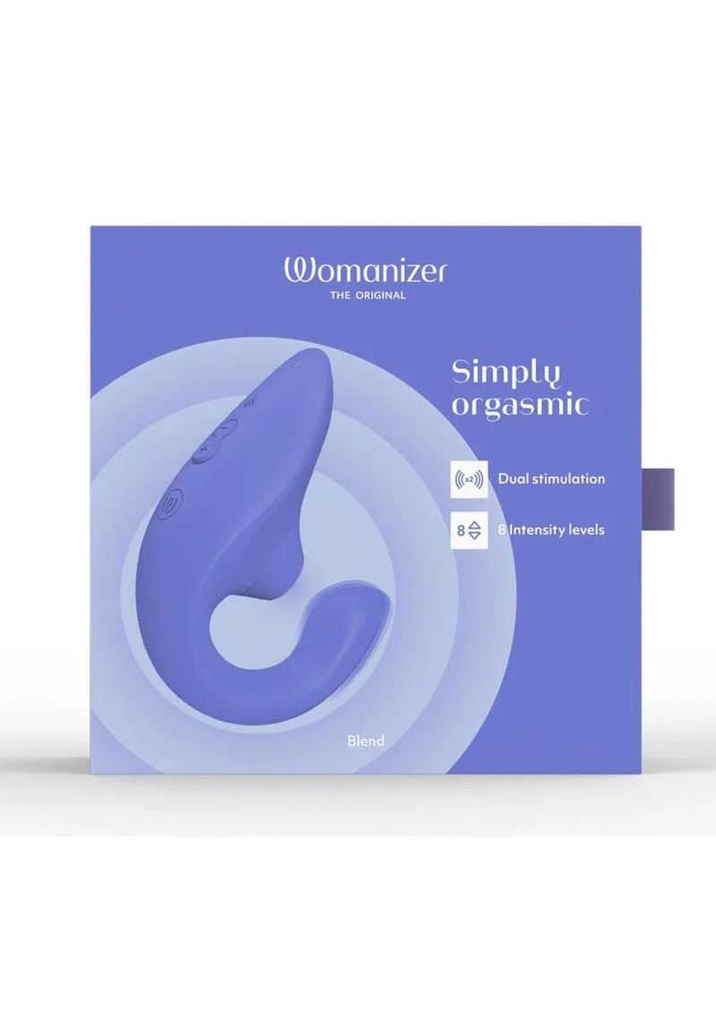 Womanizer Blend Rechargeable Silicone Vibrator with Clitoral Stimulator - Vibrant - Image 7