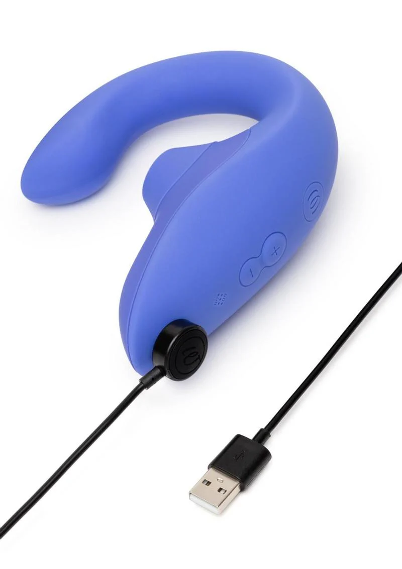 Womanizer Blend Rechargeable Silicone Vibrator with Clitoral Stimulator - Vibrant - Image 8