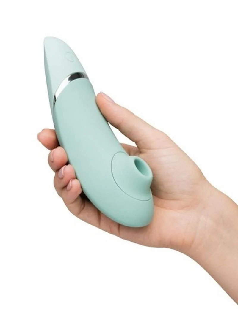 Womanizer Next Rechargeable Silicone Clitoral Stimulator - Sage - Image 4
