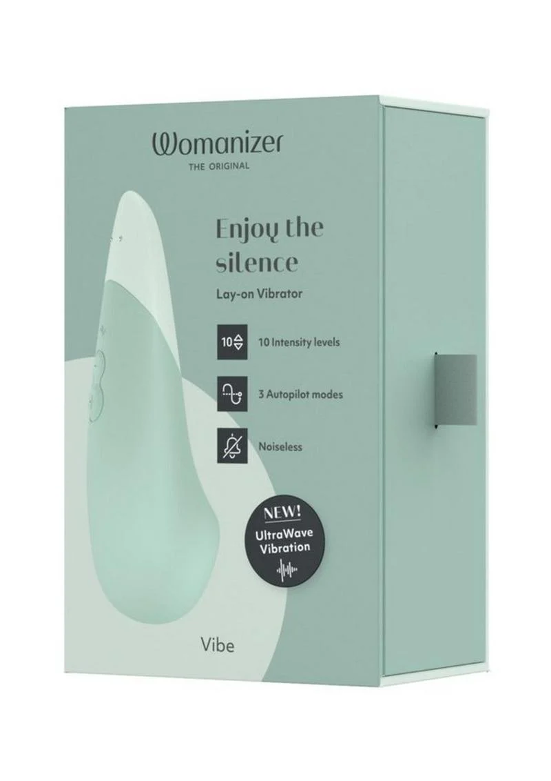 Womanizer Vibe Rechargeable Silicone Clitoral Vibrator - Sage - Image 2