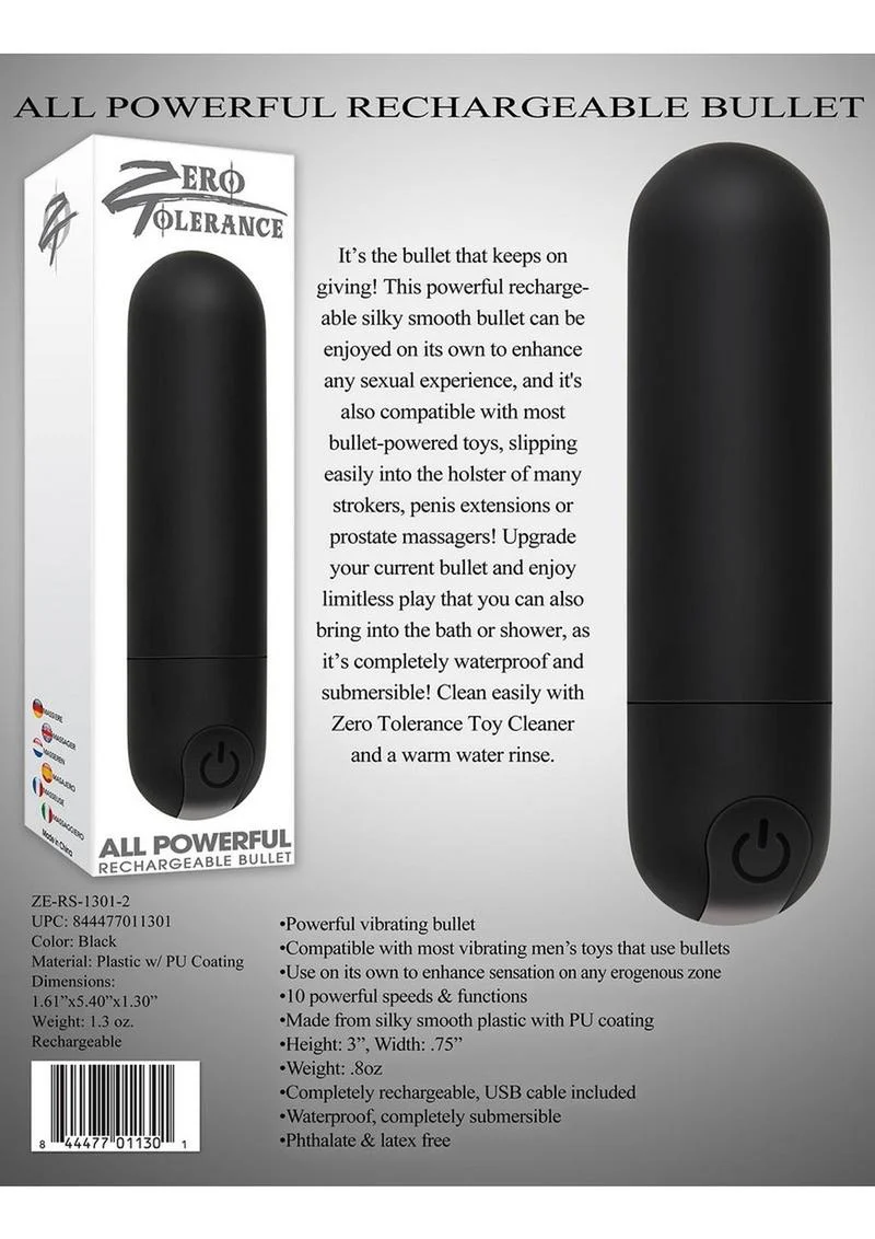 Zero Tolerance All Powerful Rechargeable Bullet - Image 2