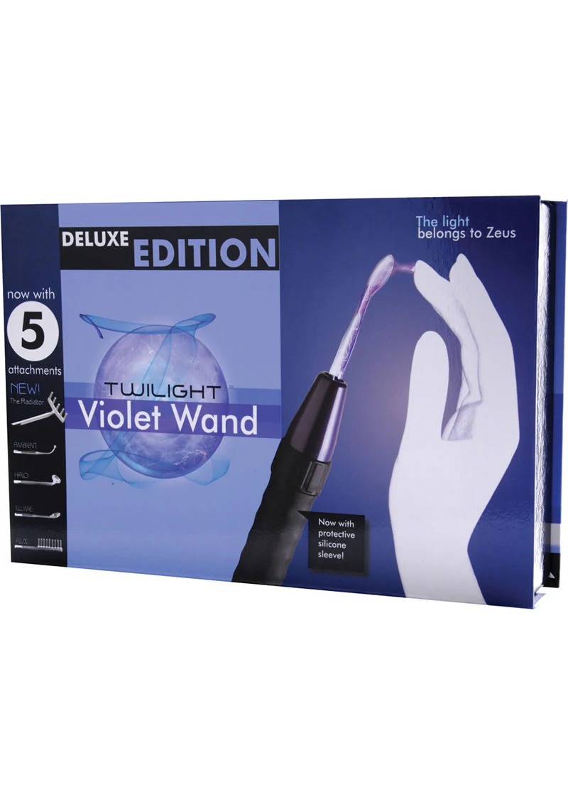 Zeus Electrosex Deluxe Edition Twilight Violet Wand with 5 Attachments - Image 4